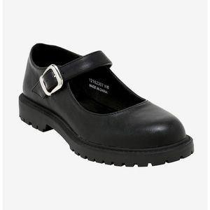 Faux leather Mary Jane shoes